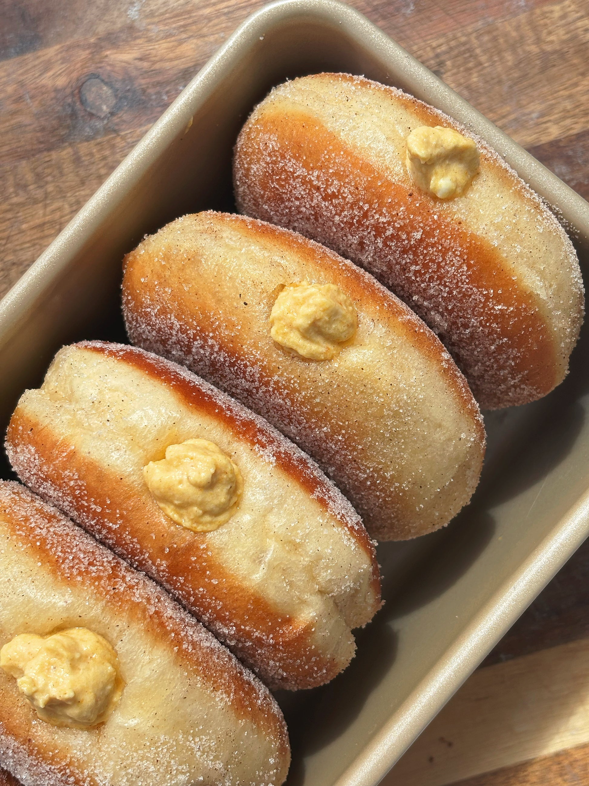 Pumpkin Bomboloni (Donuts)